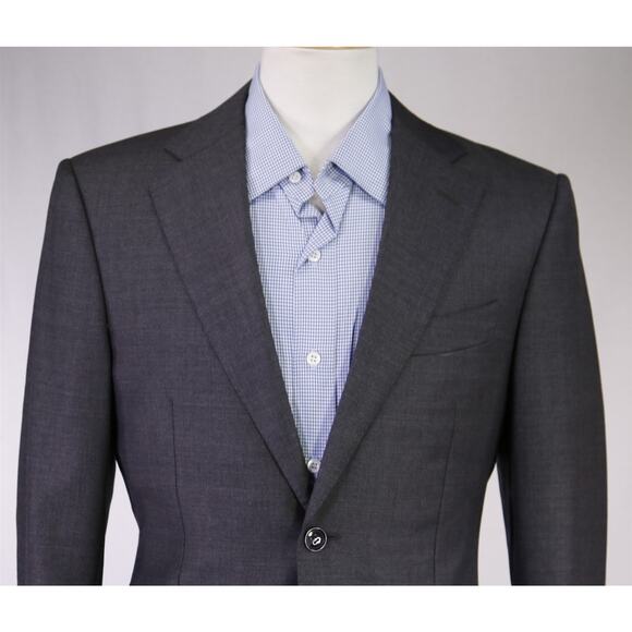 Suitsupply Napoli Solid Gray 2-Btn Super 110's Wool Blazer Jacket 36R - Picture 3 of 11